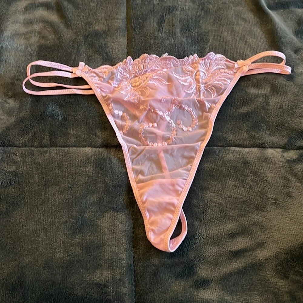 A.C.T. International pink lace lingerie two piece size 2X - Picture 5 of 7